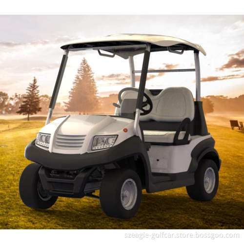 2 Seater Golf Car for Golf Course, Aluminum Chassis, Aluminum Roof Support